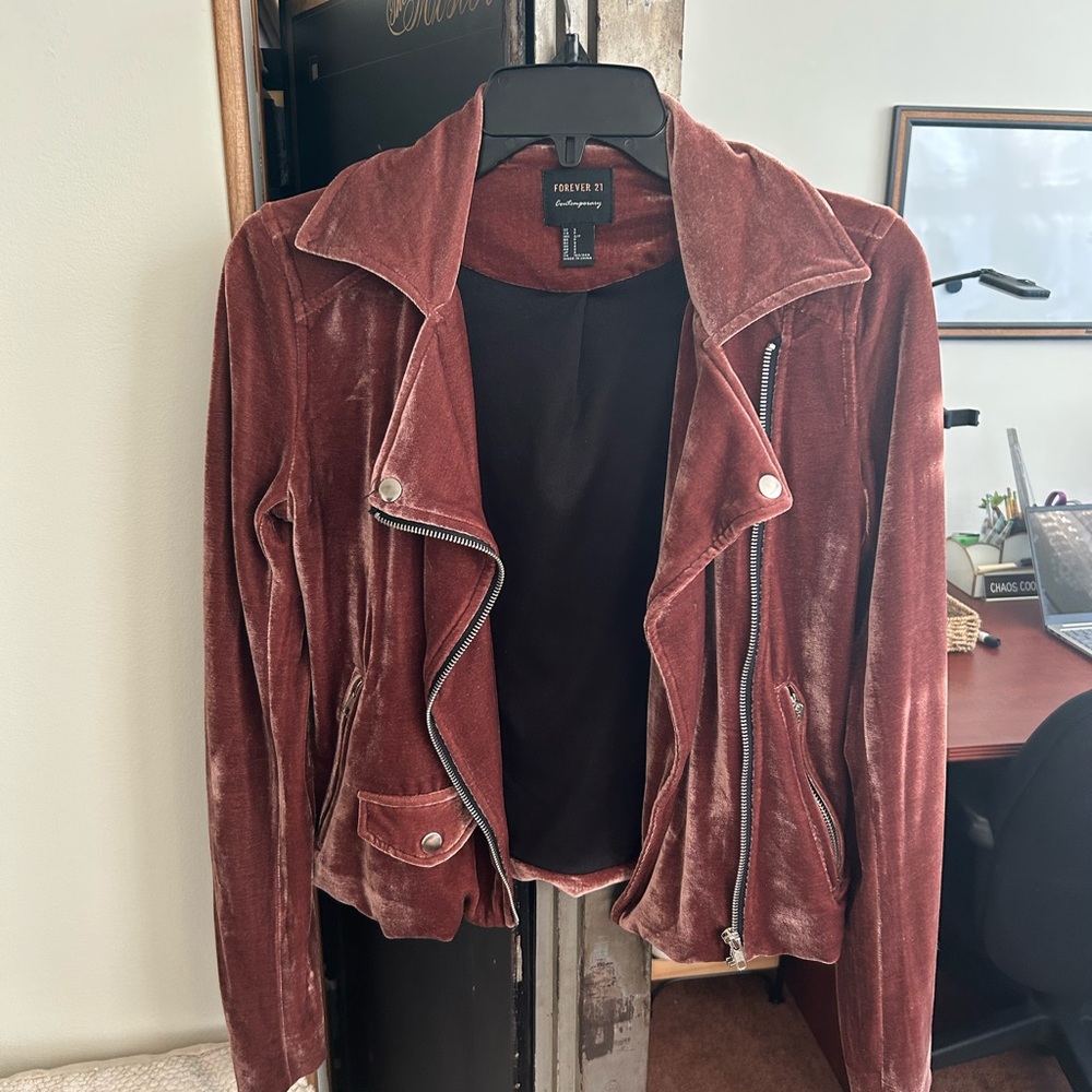 Forever 21 Women's Velvet Jacket